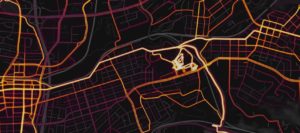 Strava Heat Map of Campbell/Wise