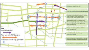 Proposed Changes to improve bicycling in downtown Roanoke