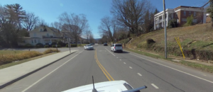 Transition between Roanoke River Greenway and Memorial Drive in Grandin