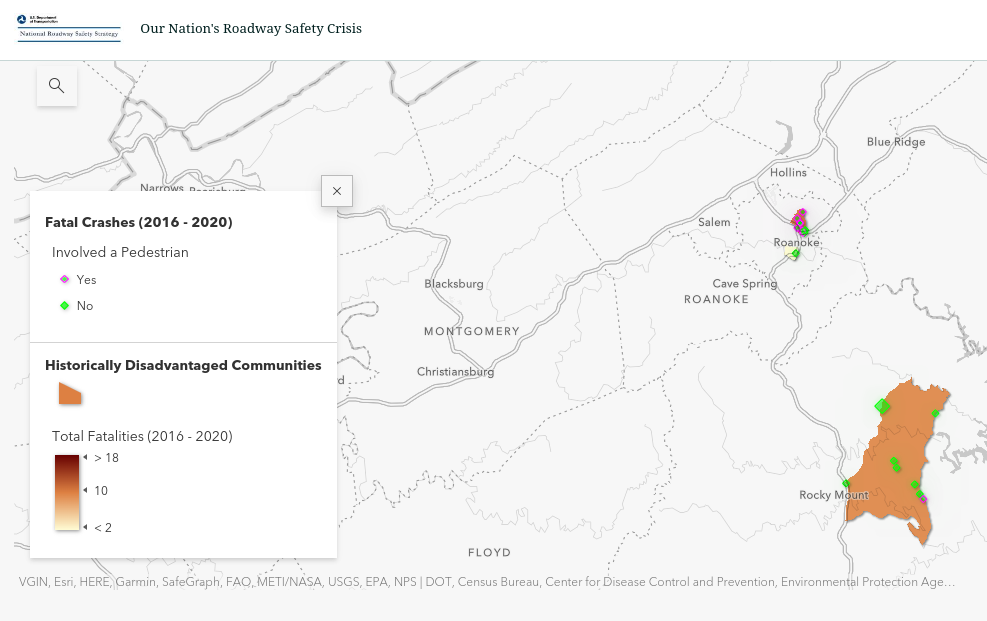 Map of Historically Disadvantaged Communities